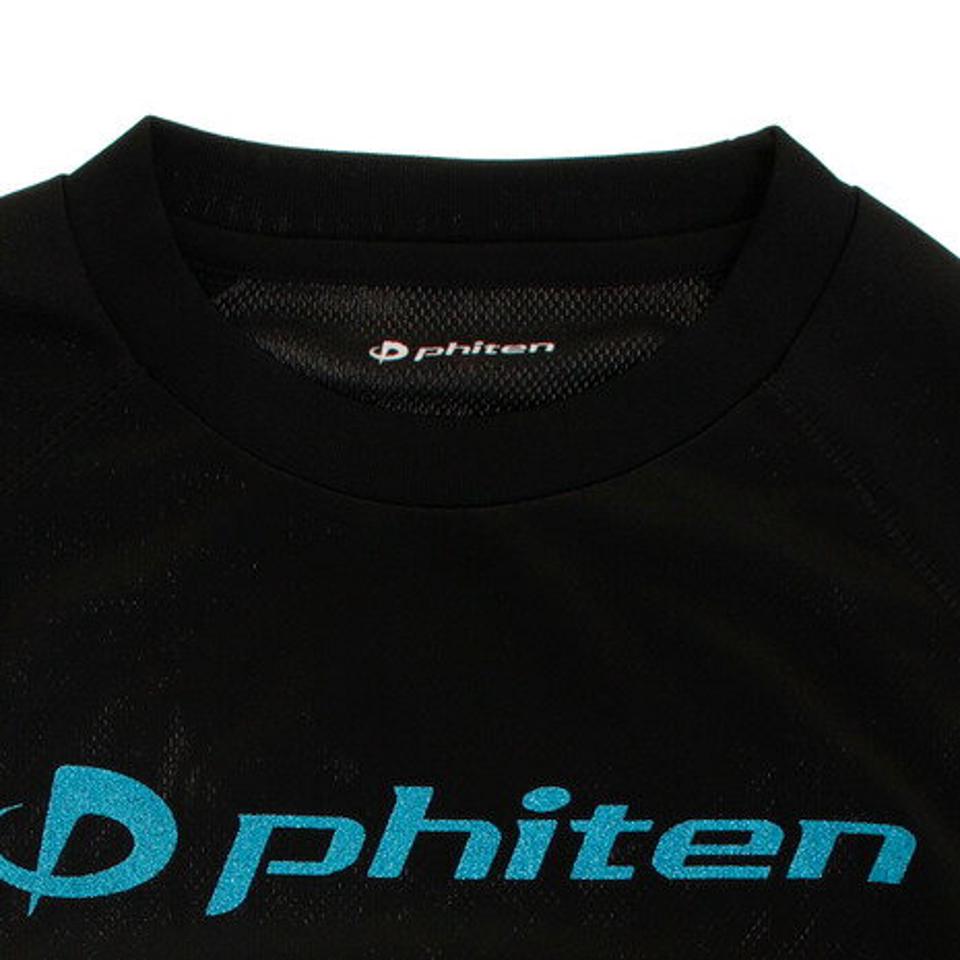 【3点10%OFFクーポン対象!11/2まで】ファイテン(PHITEN)(キッズ)Tシャツ ジュニア 長袖 RAKUシャツ SPORTS 吸汗速乾 ロゴ 3120JG37510 バレーボールウェア スポーツウェア