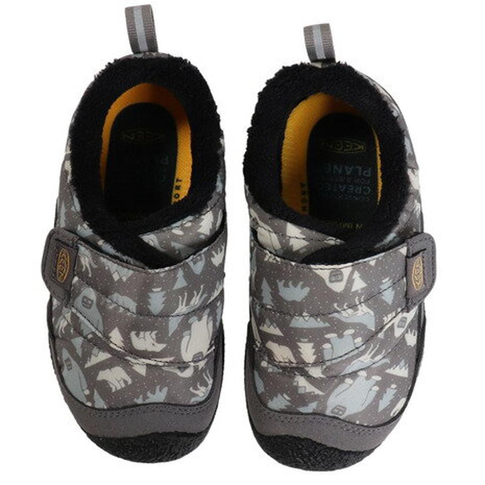 キーン（KEEN）（キッズ）ジュニア カジュアル シューズ グレー リトルキッズ ハウザー ロー ラップ 1025596