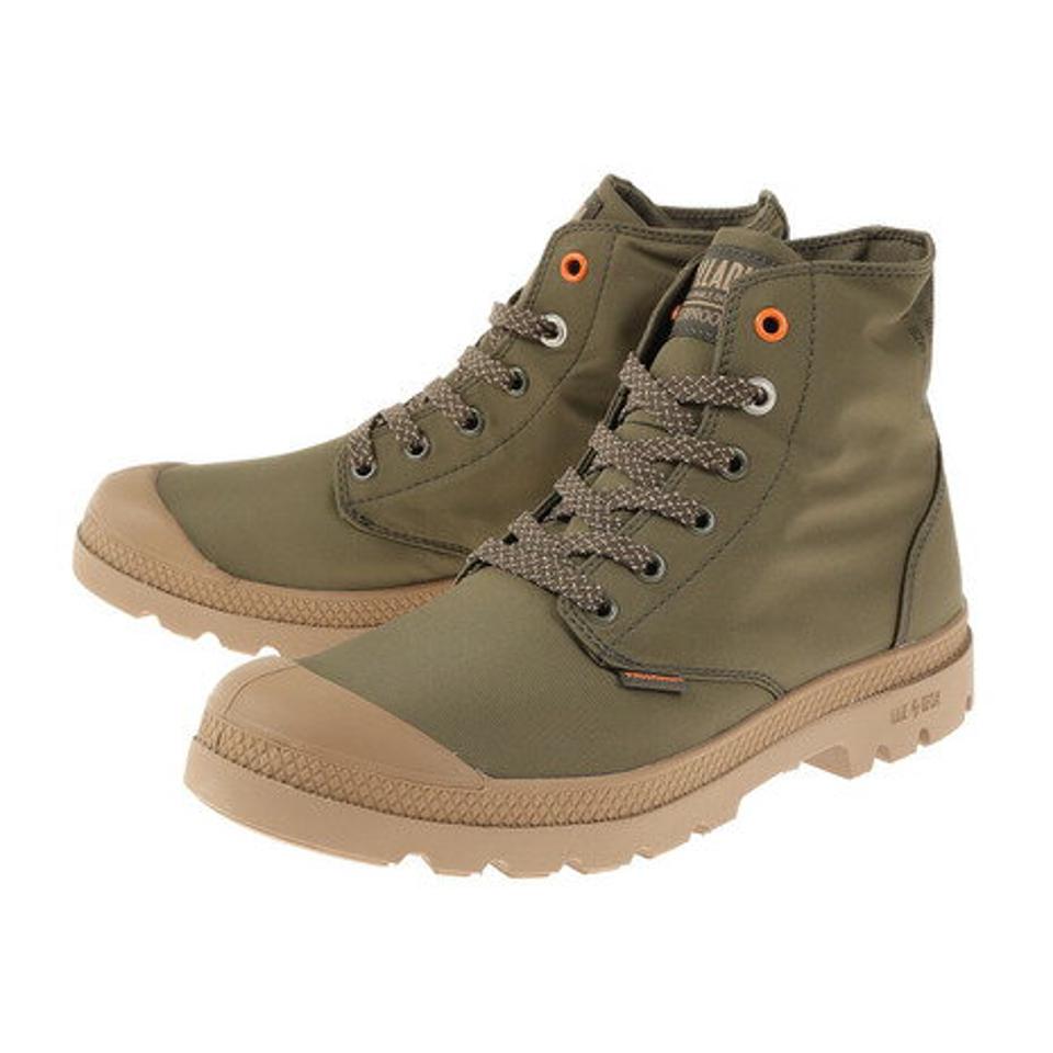 パラディウム（PALLADIUM）（メンズ）防水 スニーカー エスラッシュ パラディウム PAMPA PUDDLE LT+ WPM カーキ 76978-309 レインシューズ ハイカット
