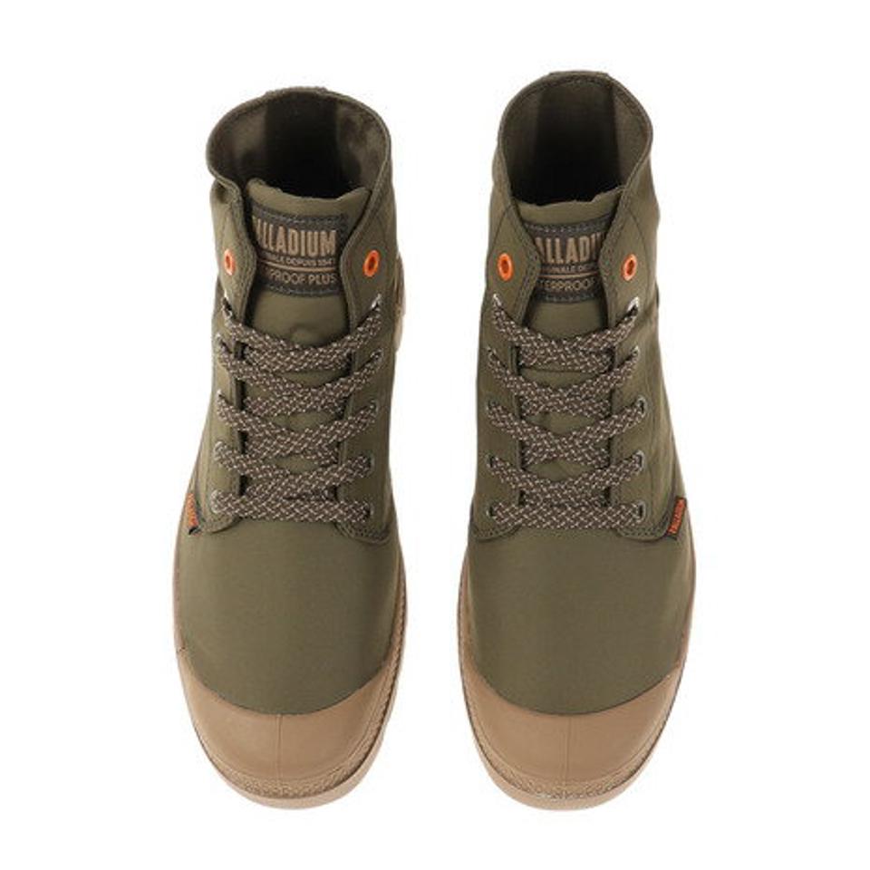 パラディウム（PALLADIUM）（メンズ）防水 スニーカー エスラッシュ パラディウム PAMPA PUDDLE LT+ WPM カーキ 76978-309 レインシューズ ハイカット