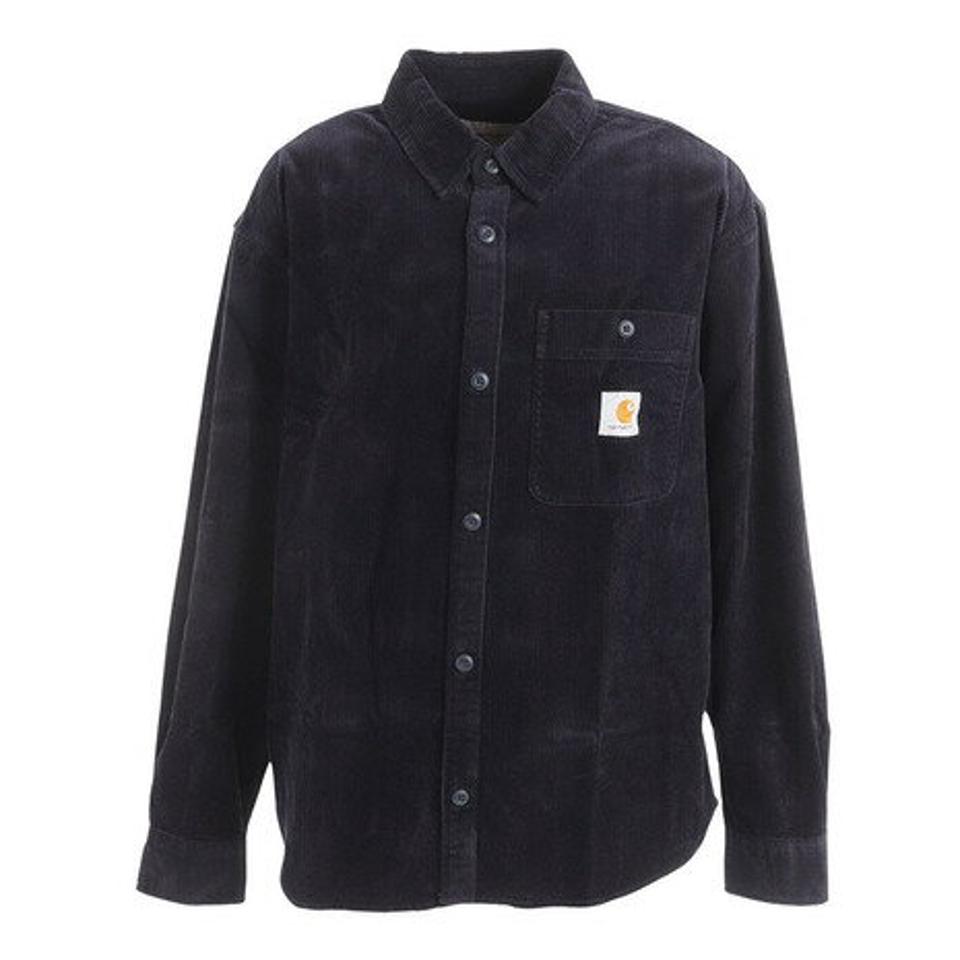 カーハート（CARHARTT）（メンズ）ロングスリーブ FLINT シャツ Dark Navy I0294421C0222FW