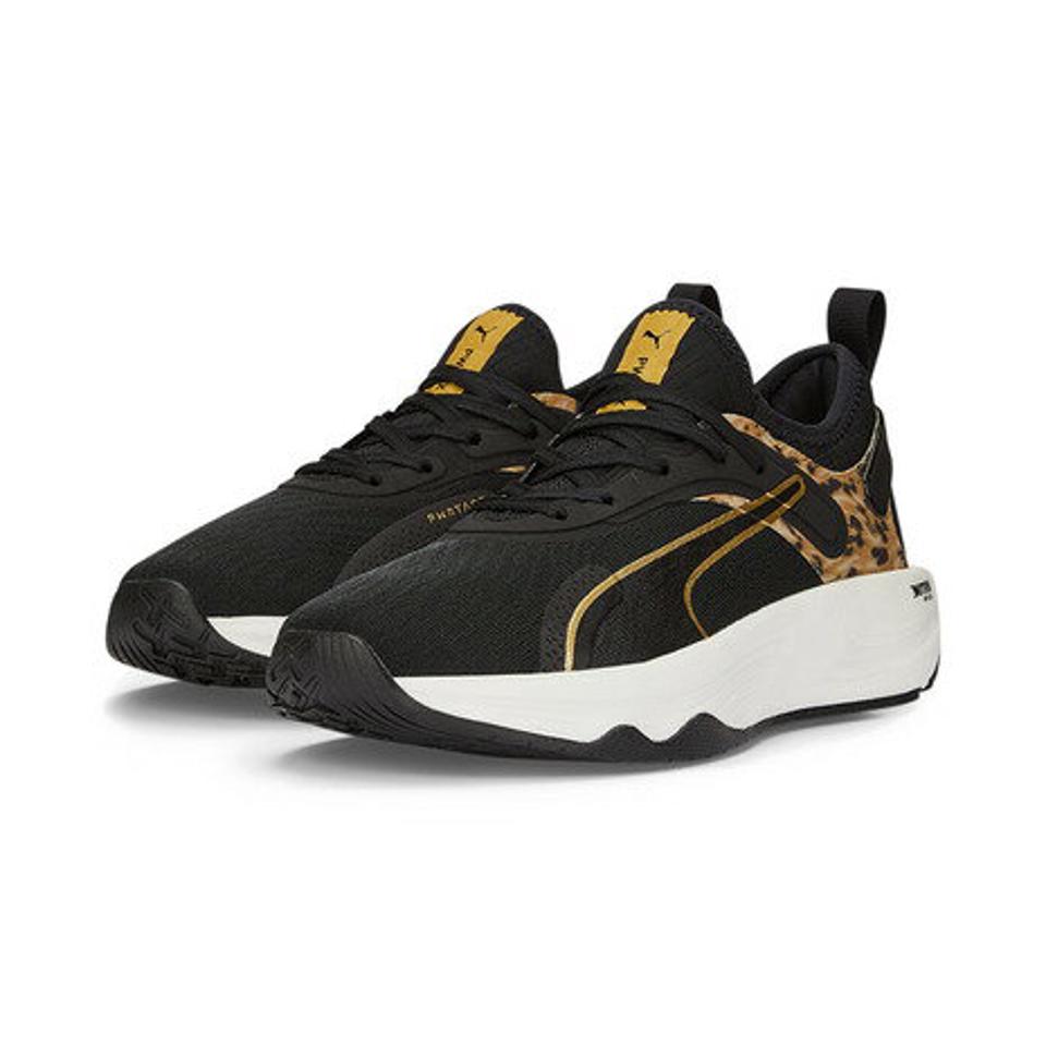 プーマ（PUMA）（レディース）スニーカー レディース 黒 ウィメンズ PWR XX ニトロ サファリグラム ブラックゴールド 37698001 アウトドアシューズ