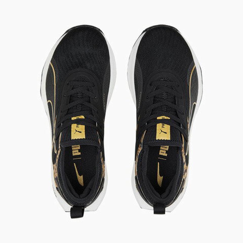 プーマ（PUMA）（レディース）スニーカー レディース 黒 ウィメンズ PWR XX ニトロ サファリグラム ブラックゴールド 37698001 アウトドアシューズ
