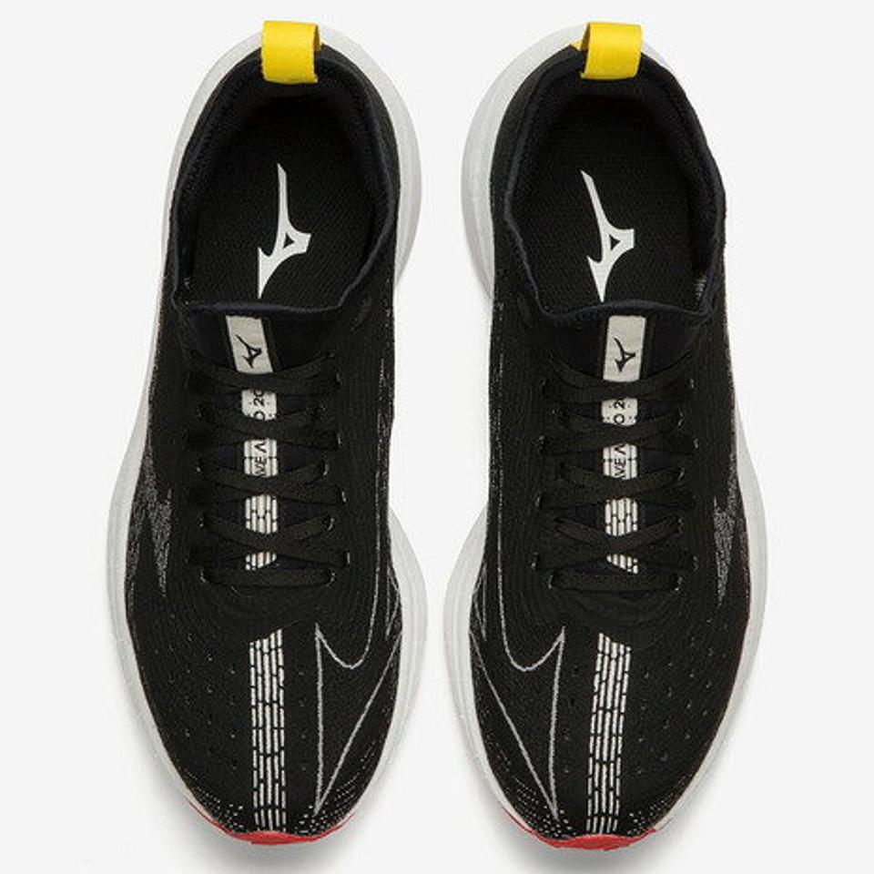 ミズノ（MIZUNO）（レディース）ランニングシューズ レディース 黒 ウエーブエアロ20+R ブラック ホワイト J1GB223771 スニーカー