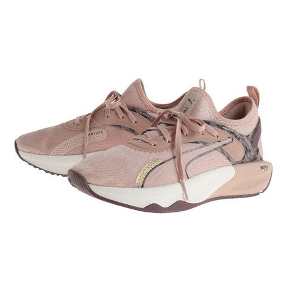 【6/5 24h限定 エントリー＆対象4店舗買い回りで最大P10倍！】プーマ（PUMA）（レディース）スニーカー ピンク レディース PWR XX ニトロ サファリグラム 37698002 スタジオシューズ トレーニング カジュアル レースアップ