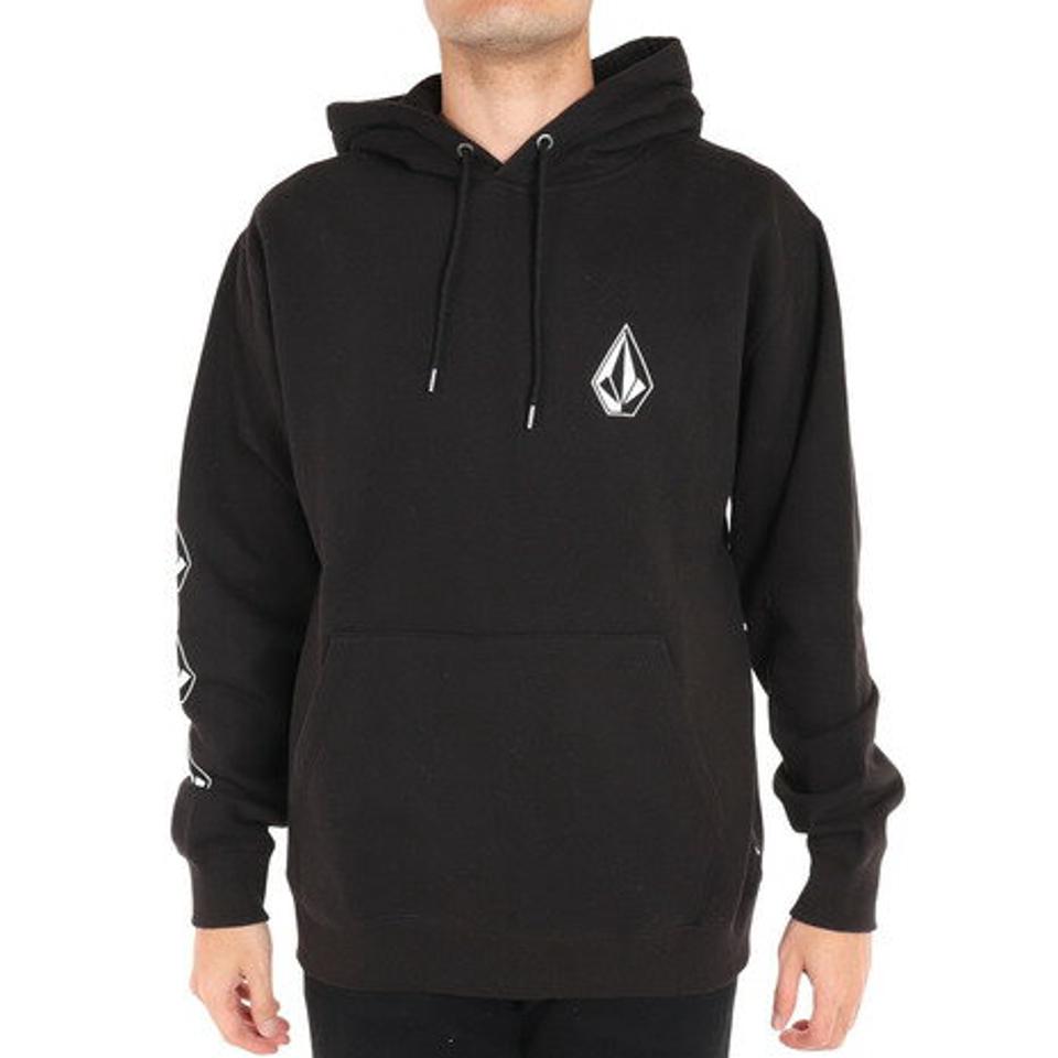 【15%OFFクーポン対象！4/25まで】ボルコム（Volcom）（メンズ）パーカー メンズ ICONIC STONE PULLOVER HOODIE BLACK 22 A4132215 BLK
