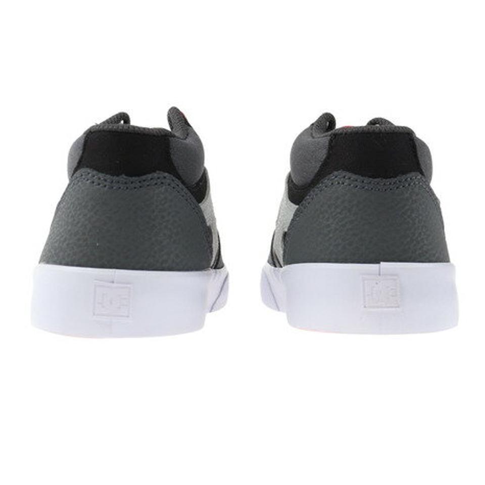ディーシー・シュー（DC SHOE）（キッズ）ジュニア スニーカー グレー KSカリス バルク ミッド KS KALIS VULC MID 22FW DK224003XSSK