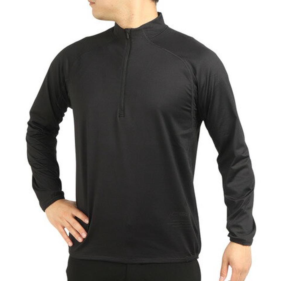 アシックス（ASICS） ACTIBREEZE ジャカード裏起毛 ストレッチニットハーフジップ長袖シャツ 2031D323.001 （メンズ）