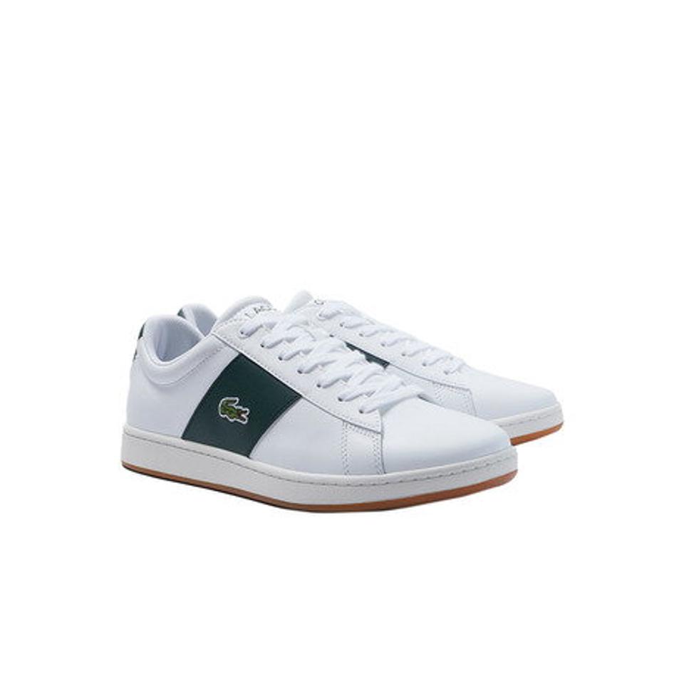 【4/10限定！エントリーで最大100％ポイントバック】ラコステ（LACOSTE）（メンズ）スニーカー メンズ 白 カーナビエボ CARNABY EVO CGR ホワイト グリーン 2226 SMA SM00784-1R5
