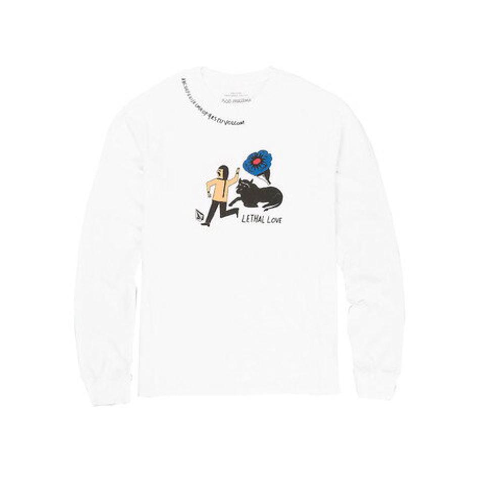 ボルコム（Volcom）（メンズ）FEATURED ARTIST BOB MOLLEMA LONG SLEEVE TEE WHITE 22 AF632206 WHT