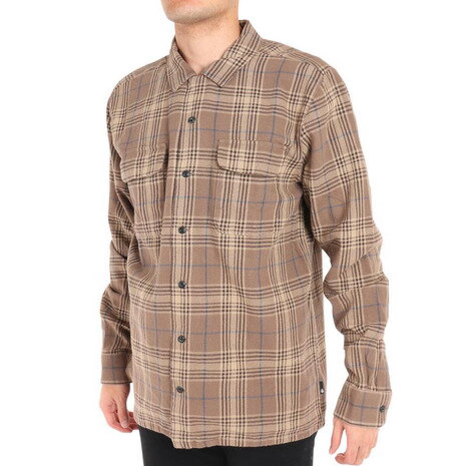 ボルコム（Volcom）（メンズ）SKATE VITALS GRANT TAYLOR LONG SLEEVE SHIRT DARK KHAKI 22 A0512200 DKA