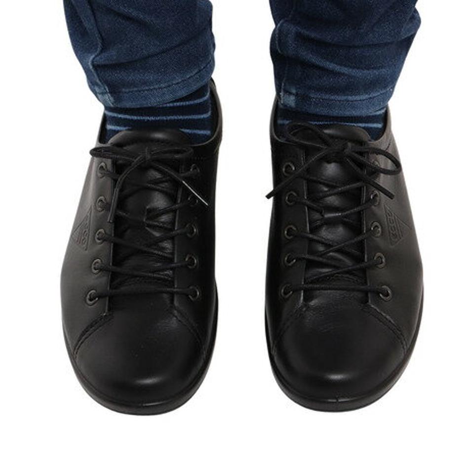 エコー（ecco）（レディース）スニーカー 黒 レディース ソフト 2.0 SOFT 2.0 TIE ブラック 20650356723 カジュアルシューズ レースアップ レザースニーカー