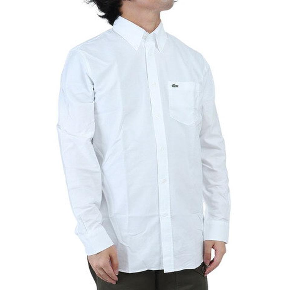 ラコステ（LACOSTE）（メンズ）オックスフォード ボタンダウンシャツ CH8436L-001