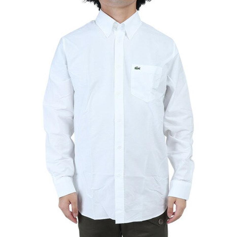 ラコステ（LACOSTE）（メンズ）オックスフォード ボタンダウンシャツ CH8436L-001