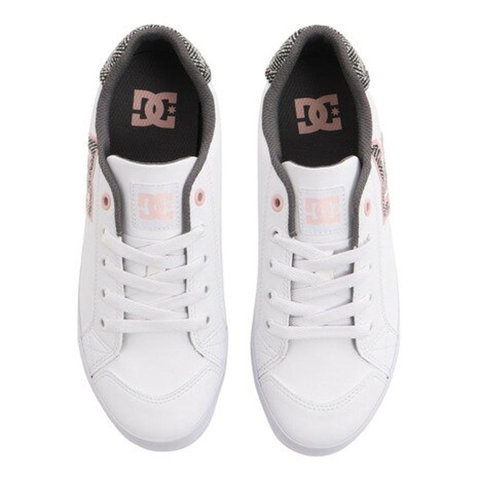 ディーシー・シュー（DC SHOE）（レディース）スニーカー レディース 白 チェルシー プラス SE SN CHELSEA PLUS SE SN ホワイトピンク 22FW DW224007WPS