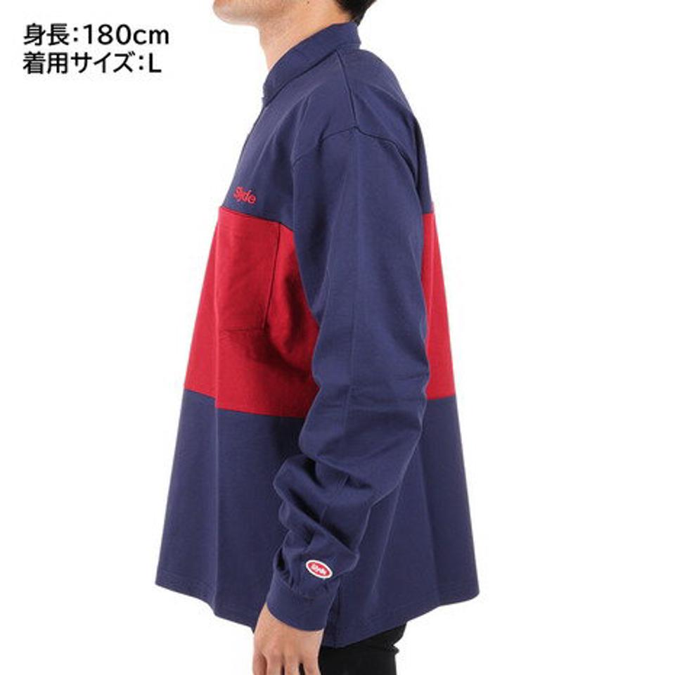 スライド（SLYDE）（メンズ）Brocking 長袖ポロシャツ SL2022AWMAPP005