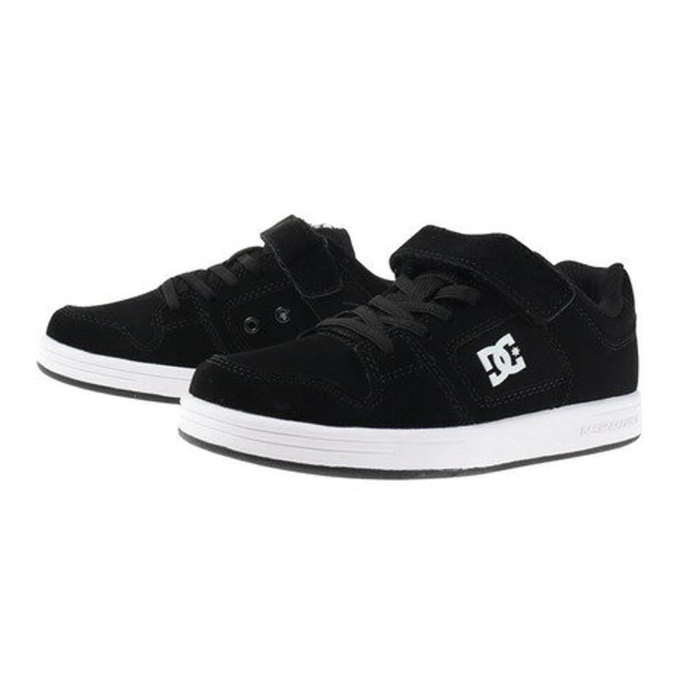 ディーシーシューズ（DC SHOES）（キッズ）ジュニア スニーカー 黒 KS マンティカ 4 KS MANTECA 4 V SN 22FW ブラックホワイト DK224001BKW