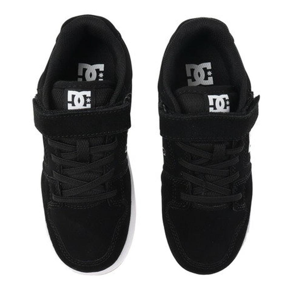 ディーシーシューズ（DC SHOES）（キッズ）ジュニア スニーカー 黒 KS マンティカ 4 KS MANTECA 4 V SN 22FW ブラックホワイト DK224001BKW