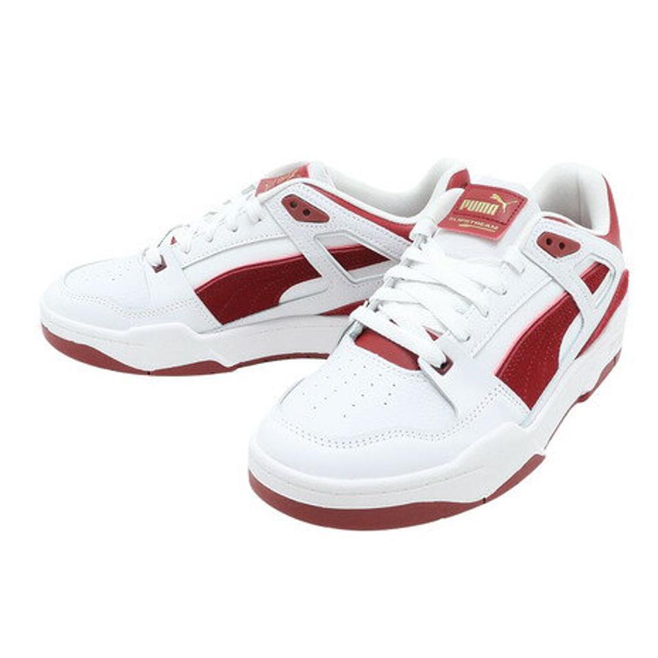 プーマ（PUMA）（メンズ、レディース）スニーカー 白 メンズ レディース スリップストリーム スウェード FS ホワイトレッド 38863402 通勤 通学