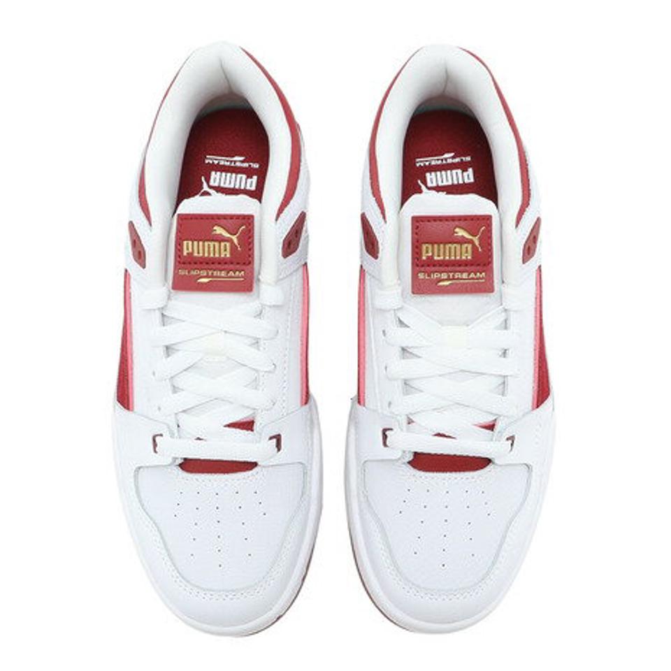 プーマ（PUMA）（メンズ、レディース）スニーカー 白 メンズ レディース スリップストリーム スウェード FS ホワイトレッド 38863402 通勤 通学