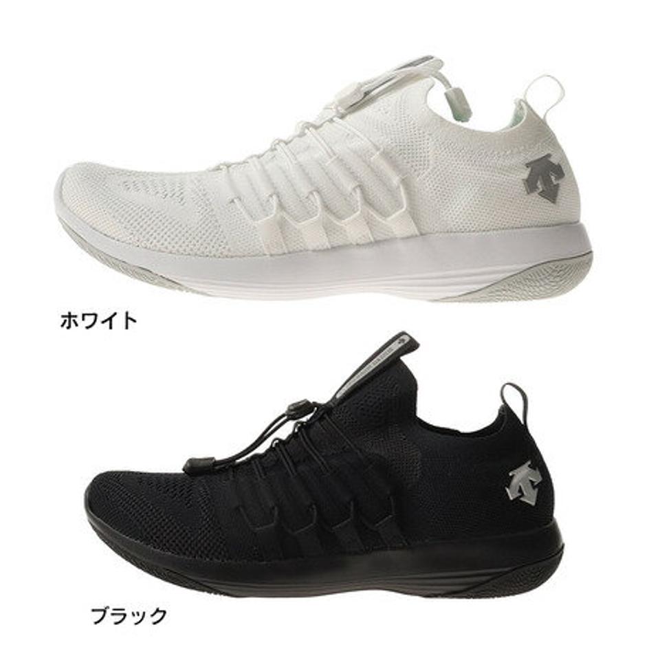デサント（DESCENTE）（メンズ） ランニングシューズ モーション ファスト ホワイト ブラック スニーカー S9313TCT72