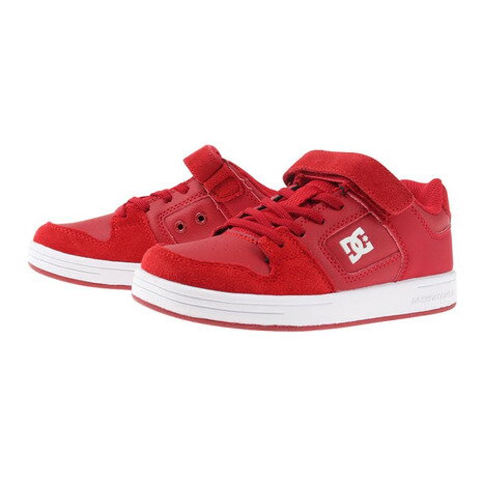 ディーシー・シュー（DC SHOE）（キッズ）ジュニア スニーカー 赤 KS マンティカ 4 KS MANTECA 4 V SN 22FW レッド DK224001WT8