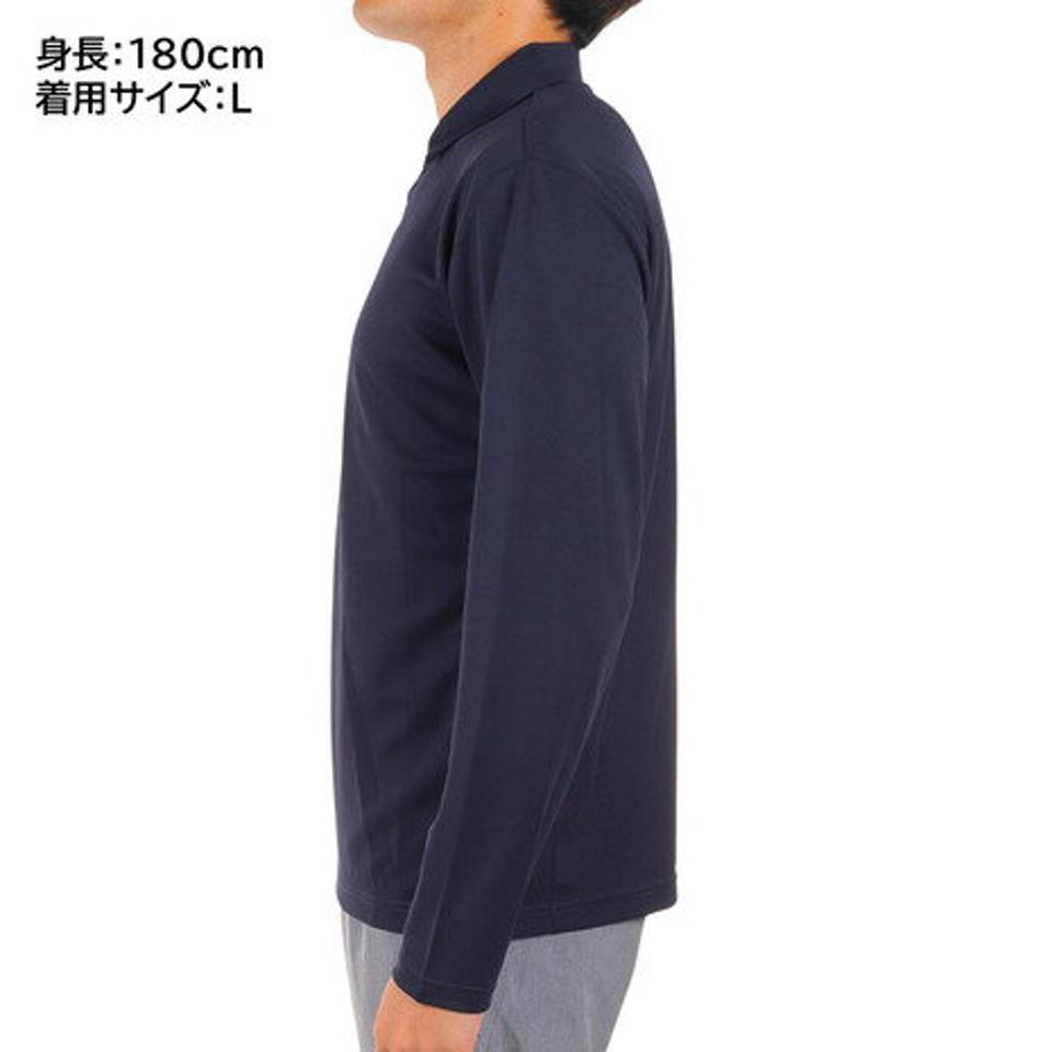 【15%OFFクーポン対象！2/8まで】デサント（DESCENTE）（メンズ）長袖ポロシャツ メンズ ワンポイント DX-C2387XB NV