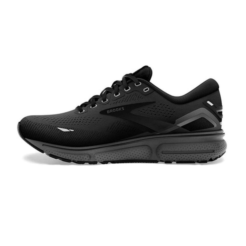 【4/10限定！エントリーで最大100％ポイントバック】ブルックス（BROOKS）（レディース）ランニングシューズ レディース 黒 ゴースト15 WIDE ブラック BRW3803 BLK スニーカー ジョギングシューズ