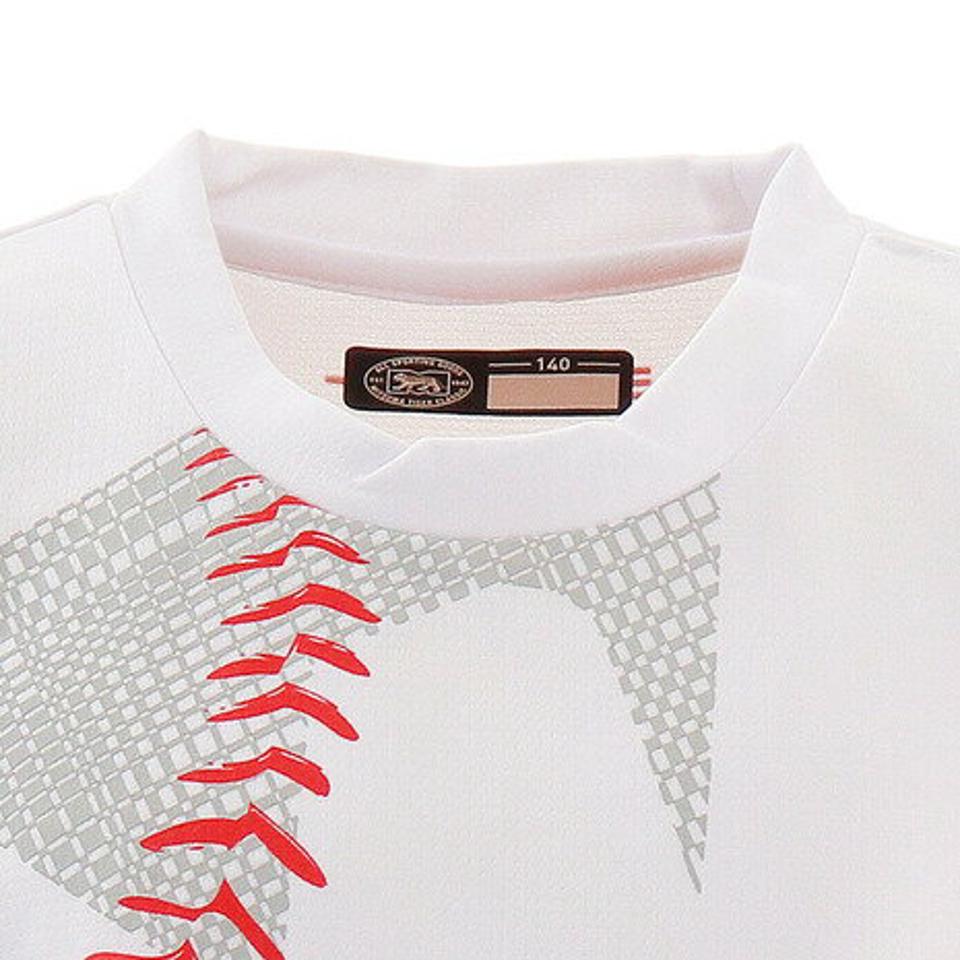 美津和タイガー(mitsuwa-tiger)(キッズ)ジュニア グラフィック 半袖Tシャツ ボール MT7JSJ11-010