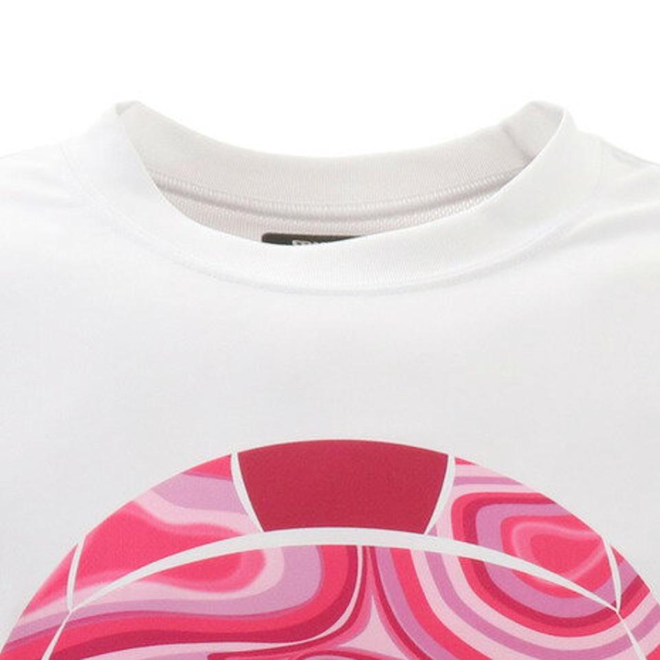 スポルディング(SPALDING)(メンズ)バレーボール ロングスリーブTシャツ ネオンマーブルボール SMT201890WH