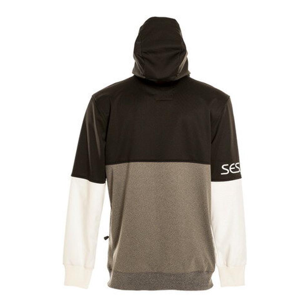 セッションズ（SESSIONS）（メンズ）スノーボード ボードウェア パーカー 20-21 RECHARGE ボンデッド プルオーバー BLACK ブラック