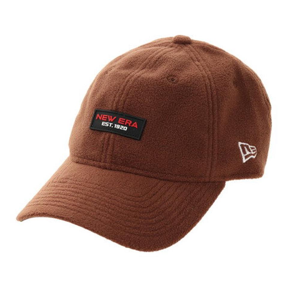 ニューエラ（NEW ERA）（メンズ）帽子 9THIRTY マイクロフリース ラバーパッチ キャップ BRN 12540732 日よけ