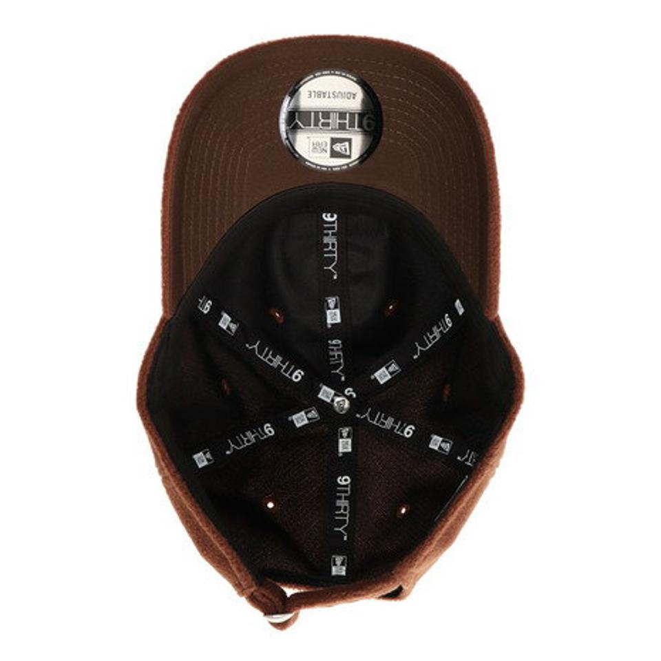ニューエラ（NEW ERA）（メンズ）帽子 9THIRTY マイクロフリース ラバーパッチ キャップ BRN 12540732 日よけ