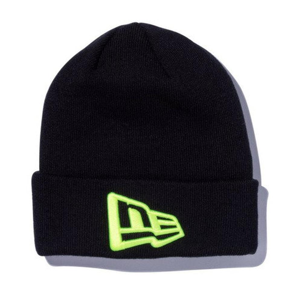 ニューエラ（NEW ERA）（メンズ、レディース）ニット帽 ベーシック カフニット フラッグロゴ 12540550