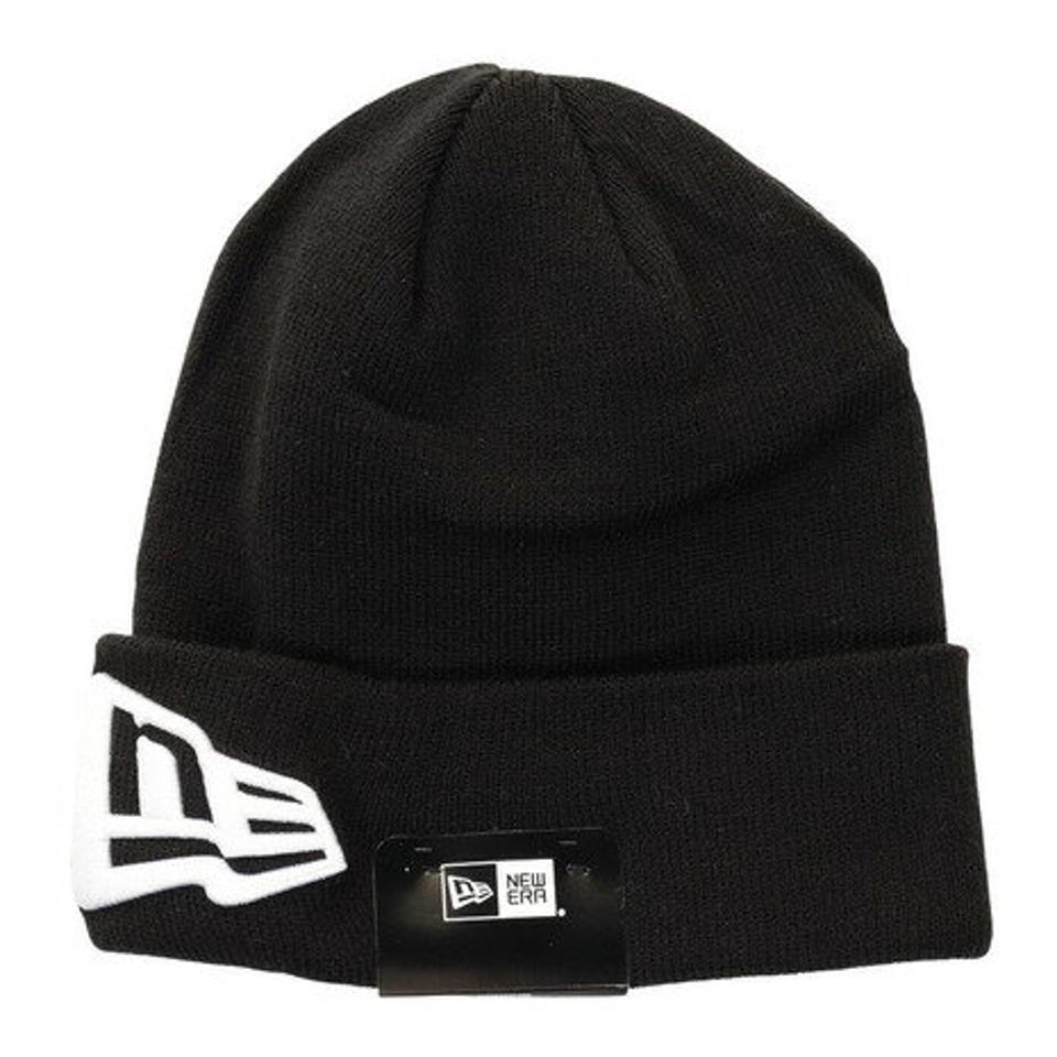 ニューエラ（NEW ERA）（メンズ）ニット帽 防寒 ベーシック カフニット フラッグロゴ 12540548