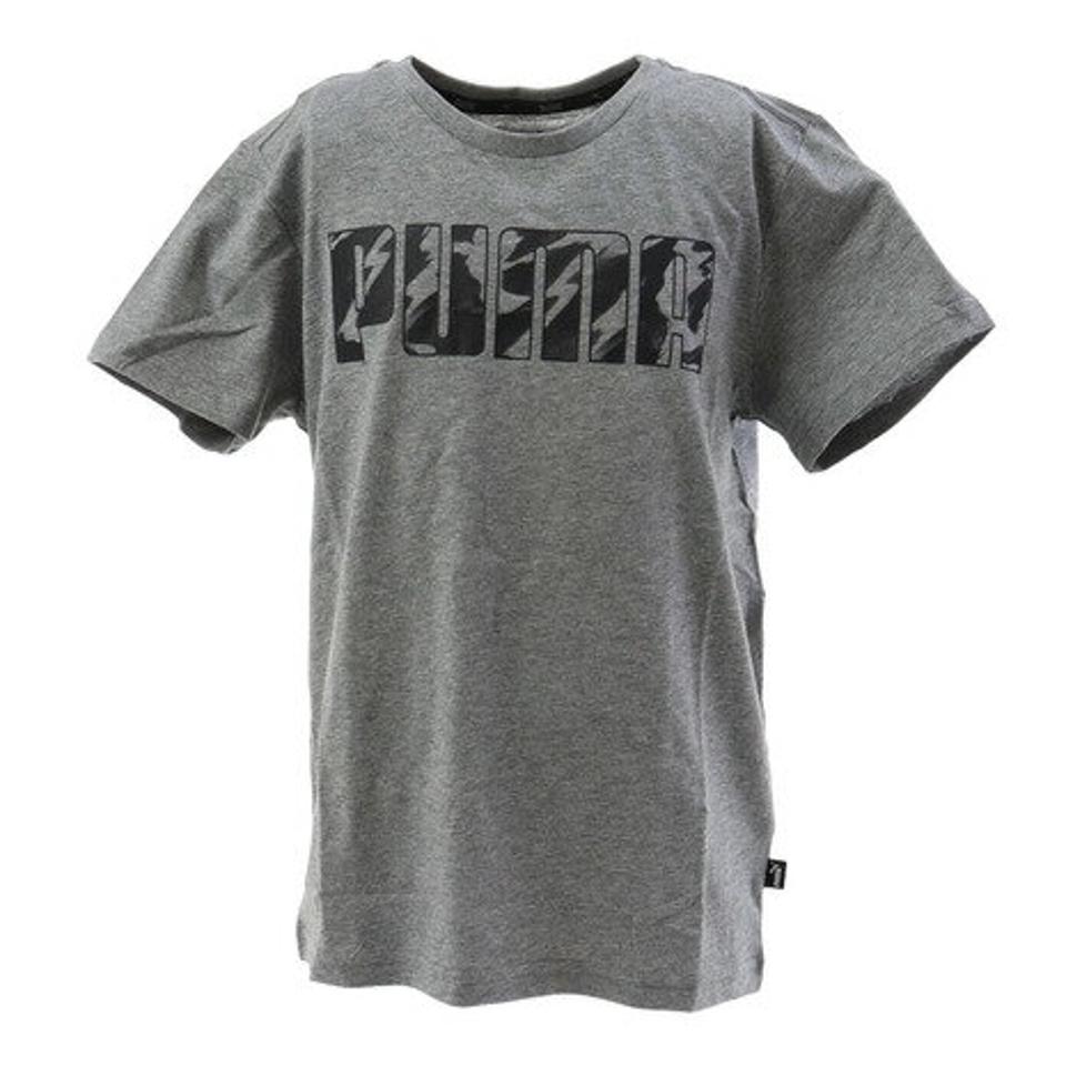 プーマ（PUMA）（キッズ）Tシャツ 半袖 ジュニア KA 582694-53-GRY オンライン価格