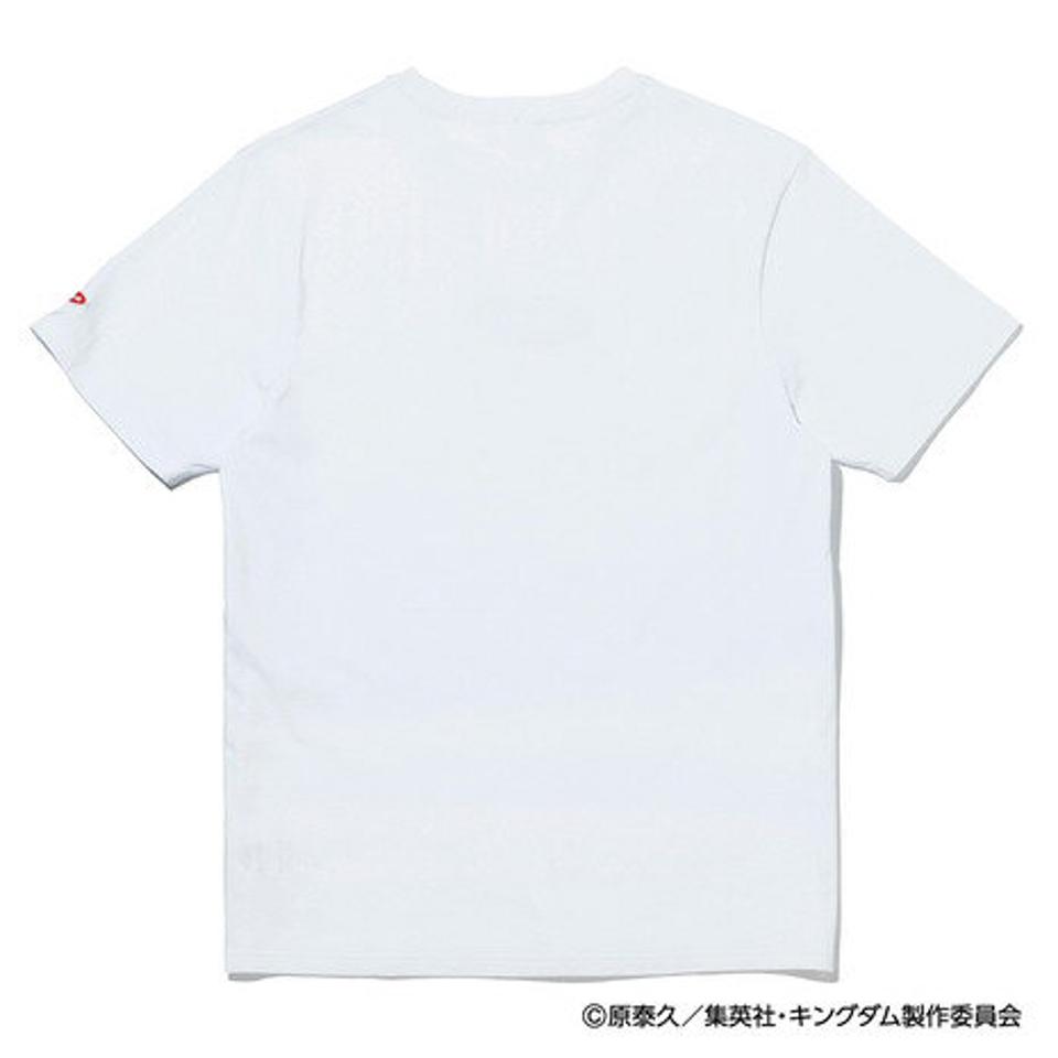 スライド（SLYDE）（メンズ）キングダム BATTLE ロゴ 半袖Tシャツ SL-KINGDOM113-wht