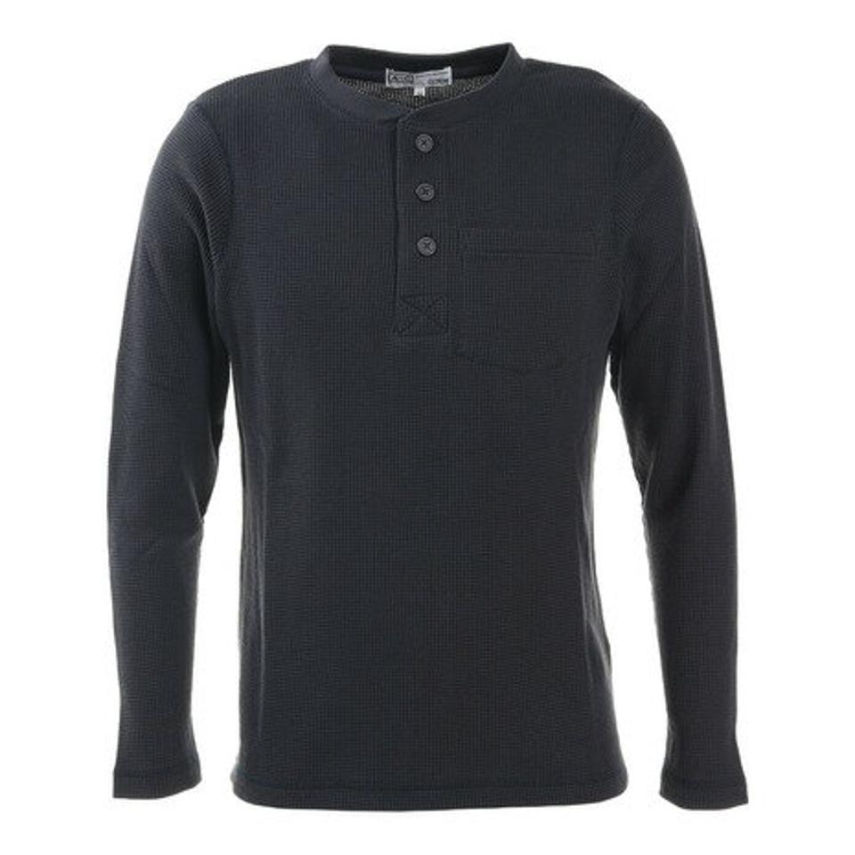 エーシーピージー（ACPG）（メンズ）ワッフルヘンリーネックTシャツ 871PA0ES7076NVY オンライン価格