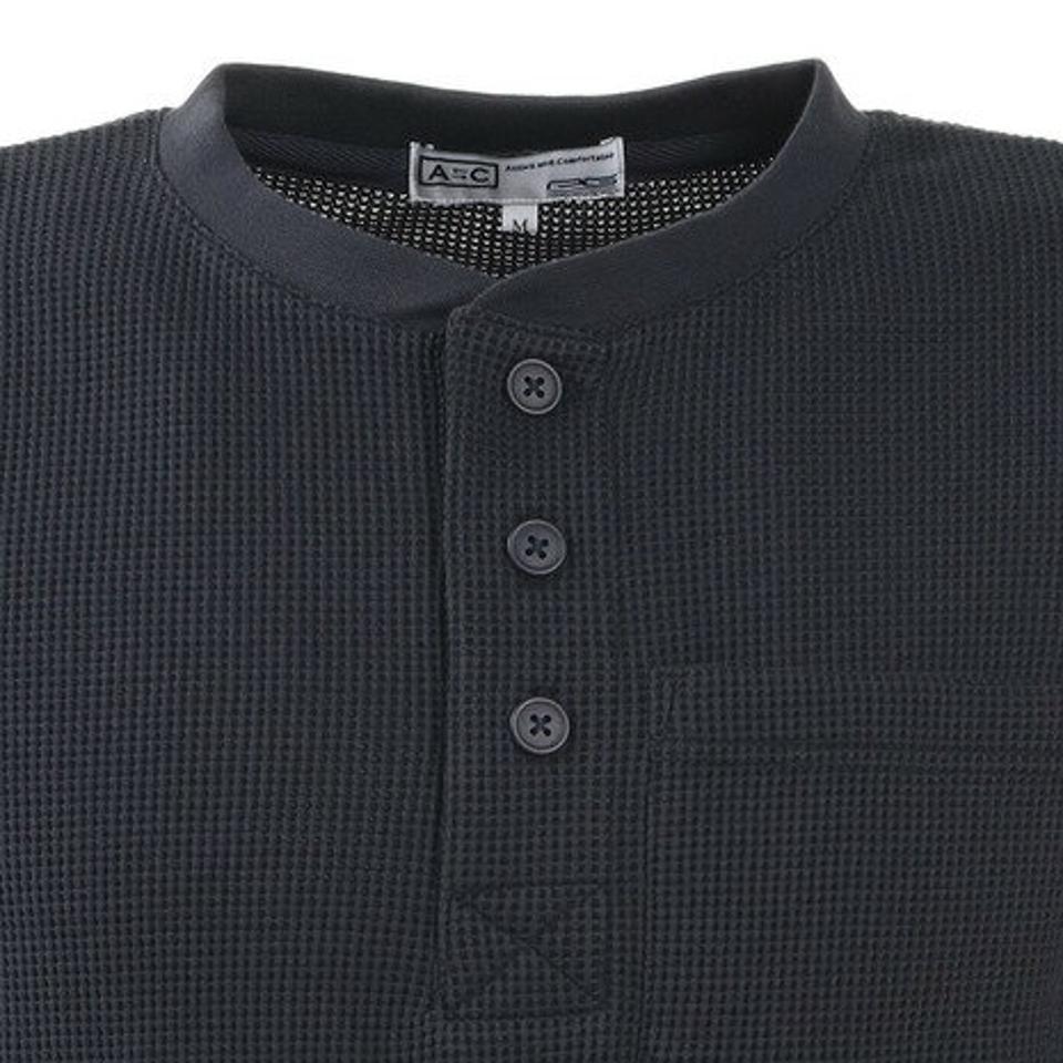 エーシーピージー（ACPG）（メンズ）ワッフルヘンリーネックTシャツ 871PA0ES7076NVY オンライン価格