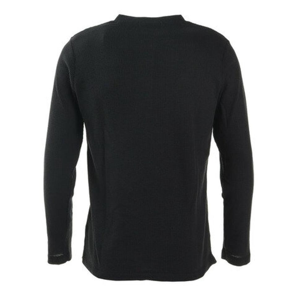 エーシーピージー（ACPG）（メンズ）ワッフルヘンリーネックTシャツ 871PA0ES7076BLK オンライン価格