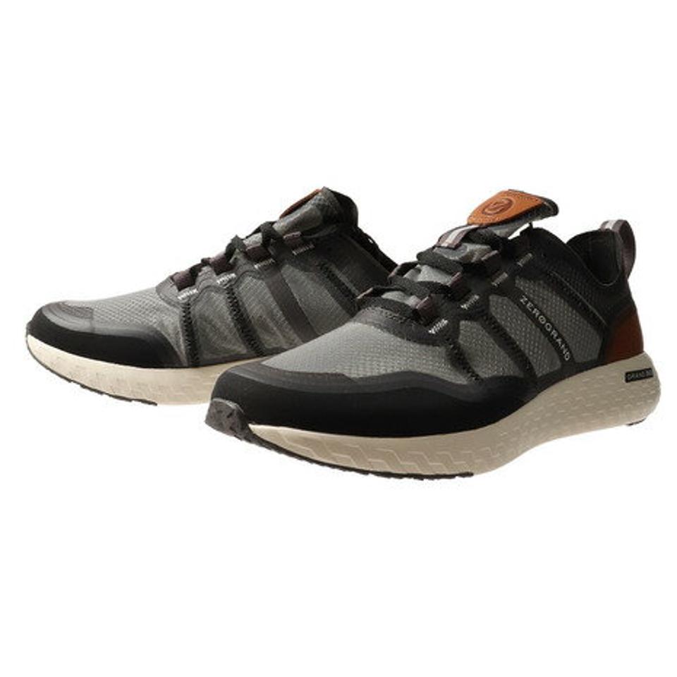 【2/5 24h限定 エントリー＆対象4店舗買い回りで最大P10倍！】コール ハーン（COLE HAAN）（メンズ）スニーカー ゼログランド アウトペース グレー ブラックC32103 ランニングシューズ 普段履き デイリーユース 学生 通学