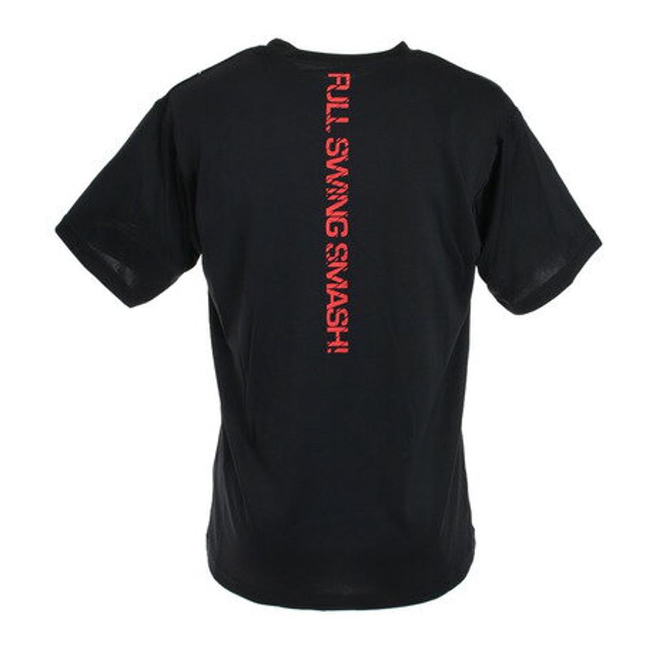 エックスティーエス(XTS)(メンズ)ドライプラス メッセージTシャツ 740G0ES8862 BLK 卓球ウェア