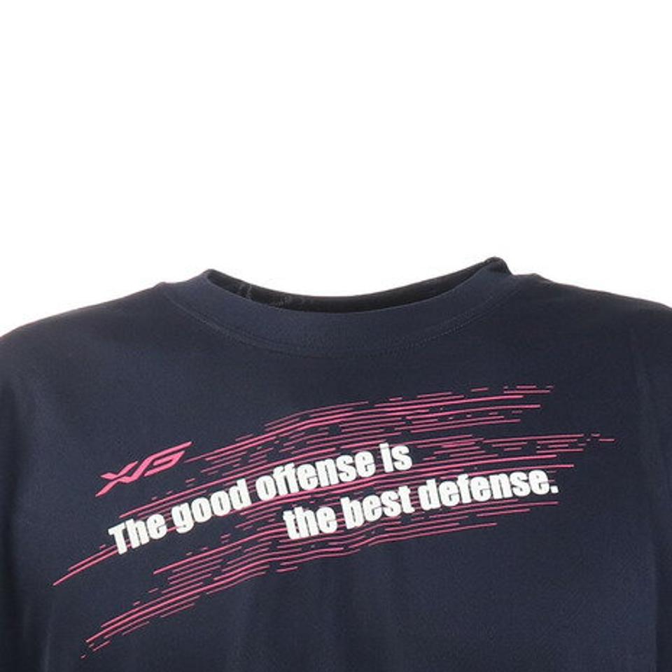 エックスティーエス（XTS） ドライプラス 半袖Tシャツ 740G0ES8859 NVY 卓球ウェア