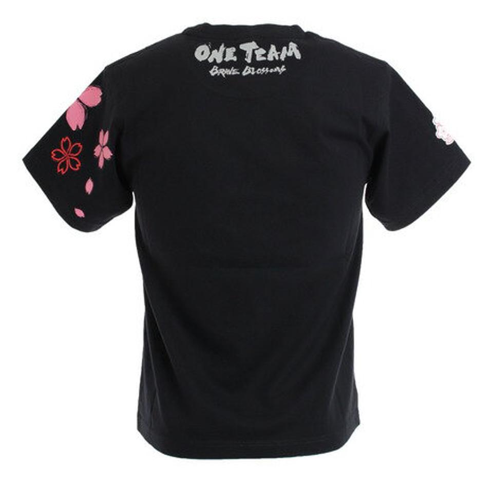 カンタベリー（canterbury）（メンズ）ラグビー ジャパンワンチームブロッサムTシャツ 日本代表 桜ロゴ RA30301 19 黒 ブラック