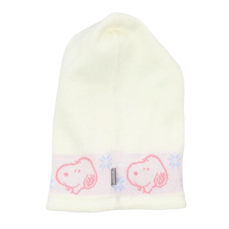 ベスプ（VESP）（キッズ）ニット帽 キッズ スキー ジュニア PEANUTS SNOOPY BONBON フードウォーマー VSJB1011WH 雪遊び