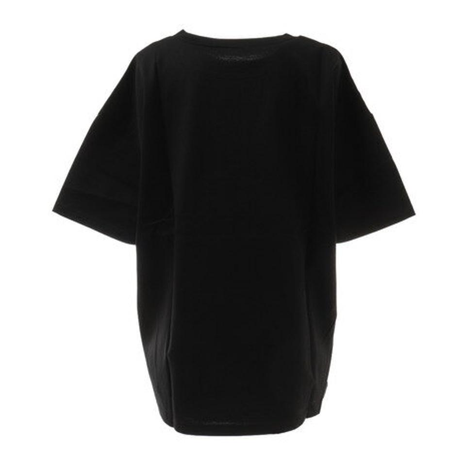 クローバーリーフ（LOVERS' LANE 45）（レディース）Tシャツ レディース 半袖 プリントビッグTシャツ 02800447-BLK