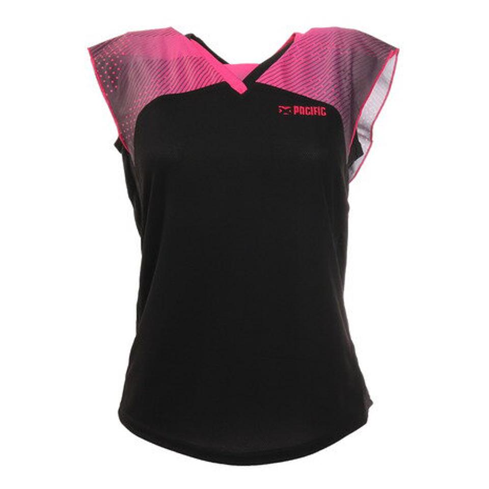パシフィック（PACIFIC）（レディース）バドミントンウェア レディース Tシャツ PT20SW417 BLK
