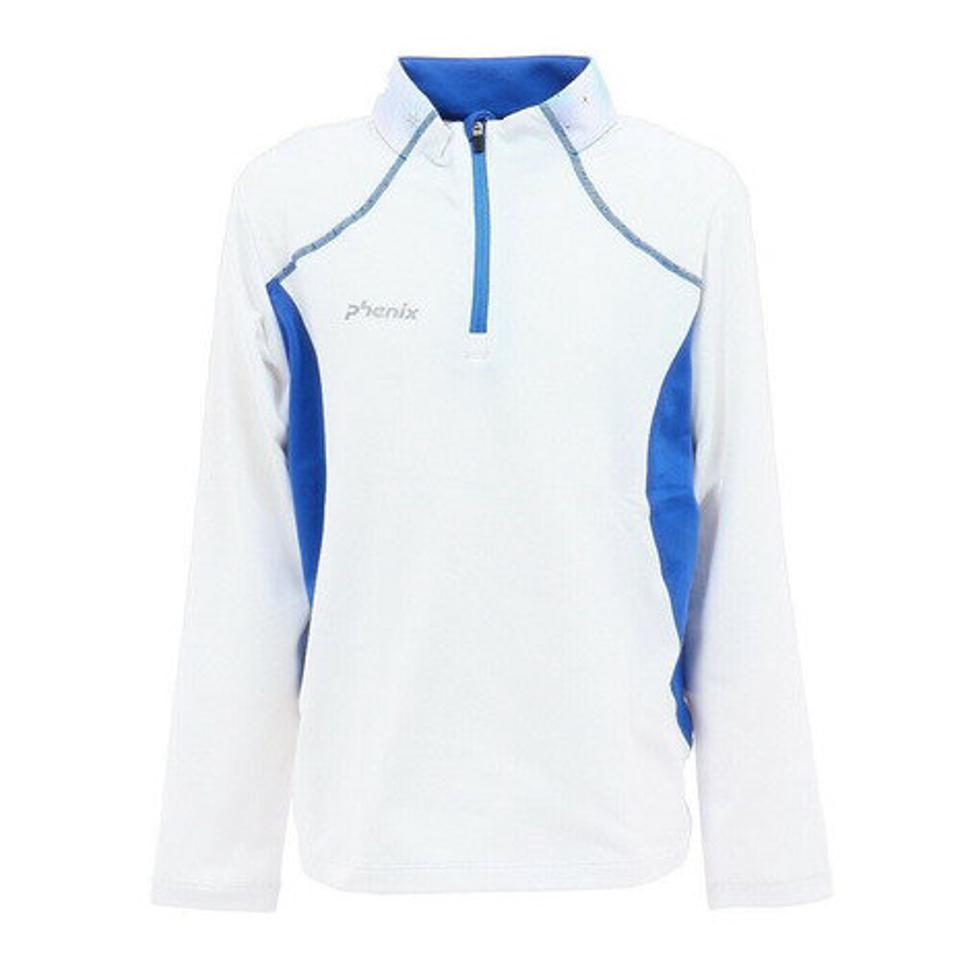 フェニックス（PHENIX）（キッズ）ジュニア ストレッチフリーズジップTシャツ PSAH2LS90 WT