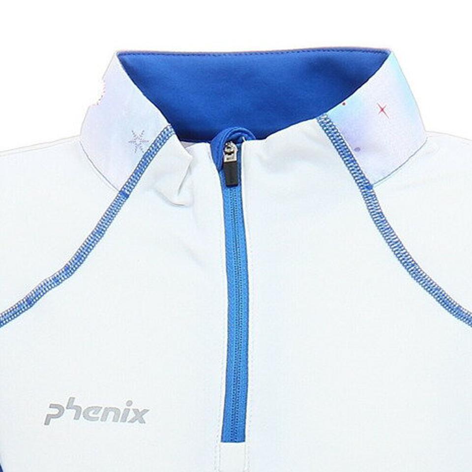 フェニックス（PHENIX）（キッズ）ジュニア ストレッチフリーズジップTシャツ PSAH2LS90 WT