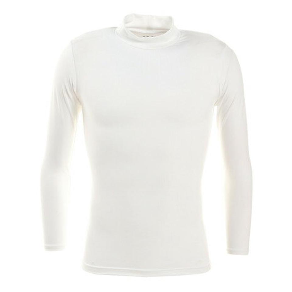 【2点10％OFFクーポン! 24日迄】エックスティーエス（XTS）（メンズ）テニス ストレッチハイネック長袖シャツ 732G6ES2854 WHT